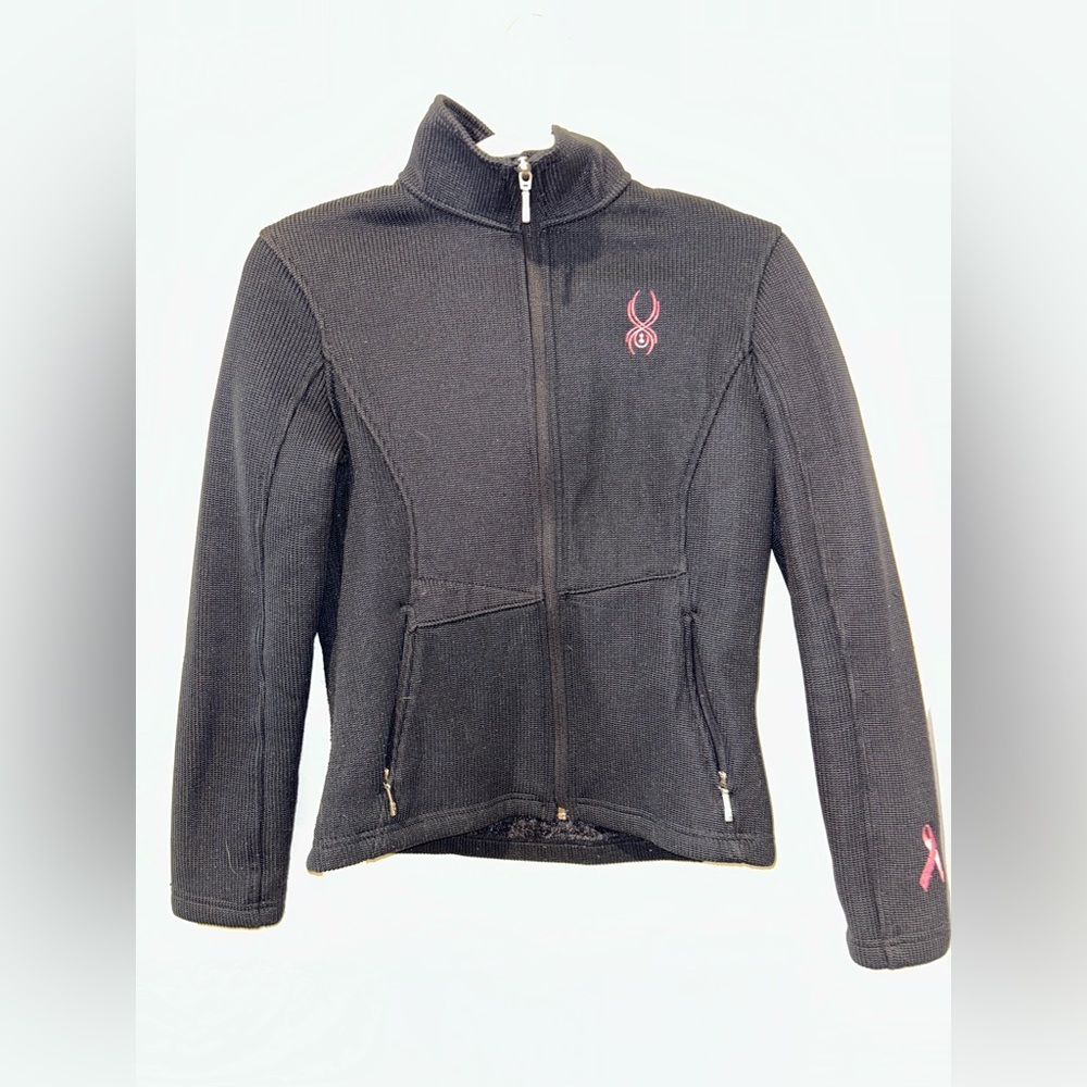 Spyder black zip up jacket